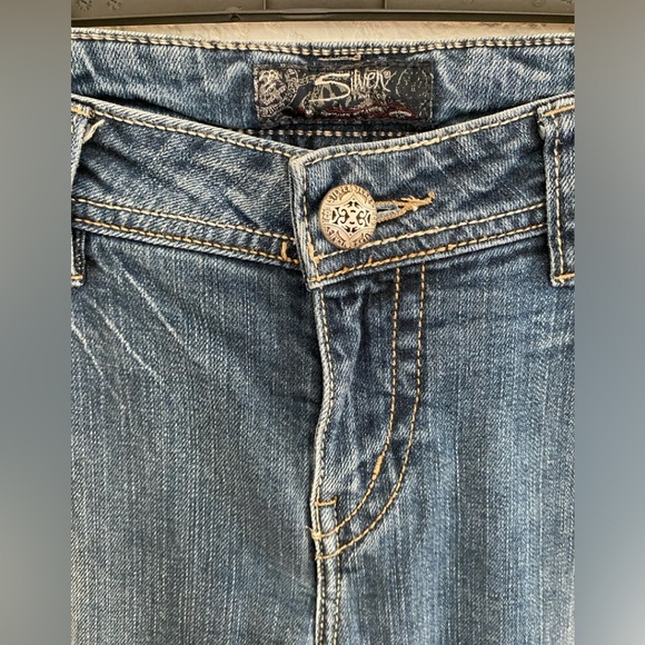Silver Jean’s Co,Women’s AIKO Mid Baby Boot Cut Denim Jeans,Low-Mid Rise W33/L33 - Picture 7 of 7
